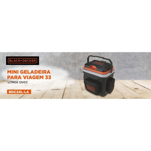 Mini geladeira portátil 24 litros 12V com função aquecer - BDC24L Mini geladeira portátil 24 litros 12V com função aquecer - BDC24L