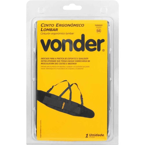 Cinto ergonômico lombar tamanho GG Cinto ergonômico lombar tamanho GG