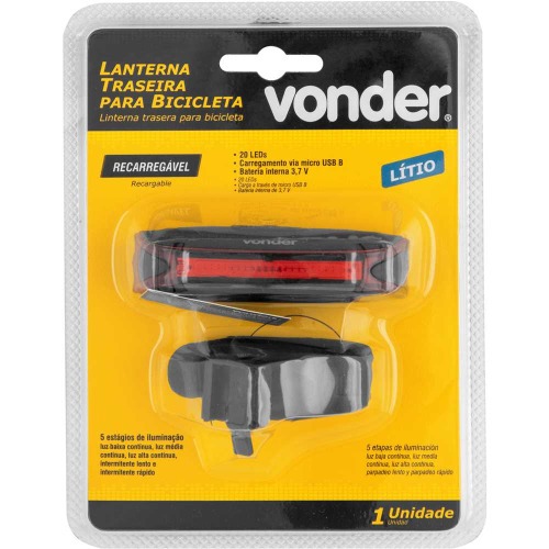 Lanterna traseira para bicicleta recarregável Lanterna traseira para bicicleta recarregável