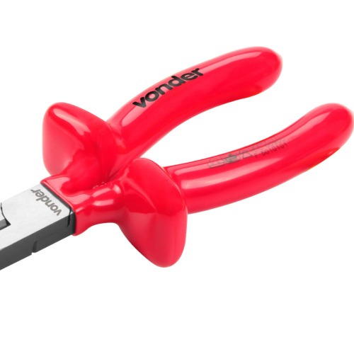 Alicate bico meia cana curvo isolado 8