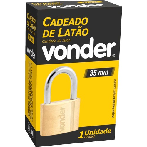 Cadeado de lat�o 35 mm -Vonder