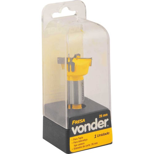 Fresa para dobradiça tipo caneco com dentes de vídea 26 mm Fresa para dobradiça tipo caneco com dentes de vídea 26 mm
