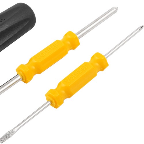 Jogo de chaves de fenda/phillips mini com 3 pe�as 