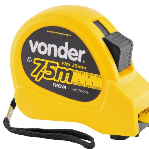 Trena com fita de a�o 25 mm x 7,5 m com trava