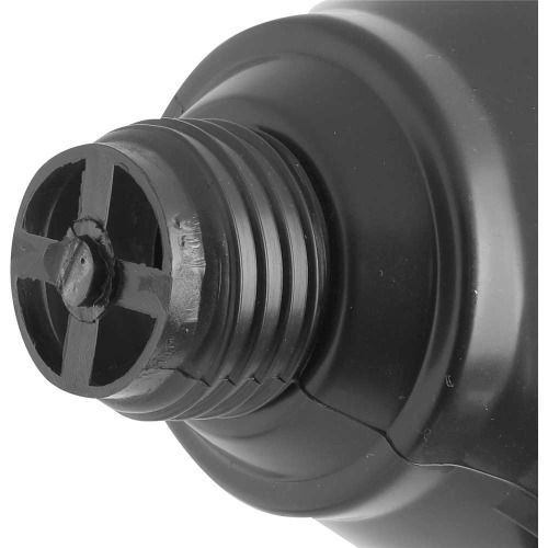 Funil pl�stico bico flex�vel preto 140 mm