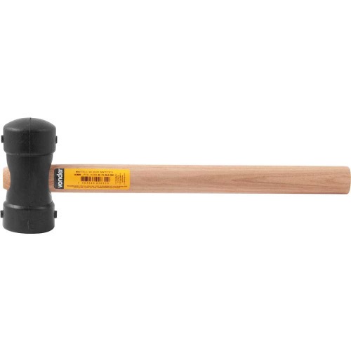 Martelo de borracha 40 mm preto