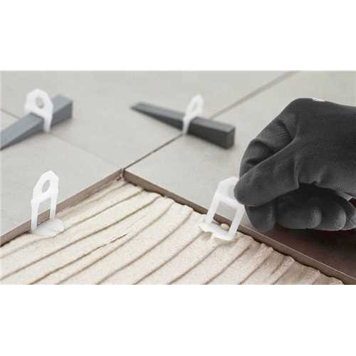 Espa�ador e nivelador para piso 2,0 mm  pacote com 100 pe�as