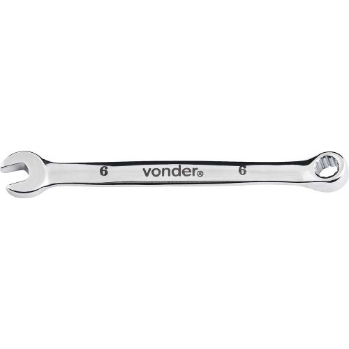Chave combinada 6 mm a�o cromo van�dio