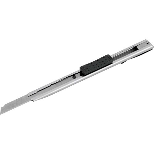 Estilete estreito 9 mm metal trava deslizante