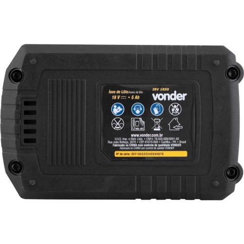 Bateria 18v 5Ah �ons de l�tio intercambi�vel - IBV 1850