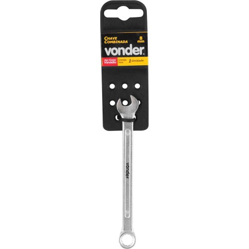 Chave combinada 8 mm a�o cromo van�dio