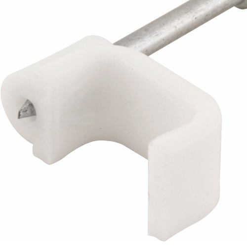 Grampo plástico chato para fios de 8 mm cartela com 20 pçs Grampo plástico chato para fios de 8 mm cartela com 20 pçs