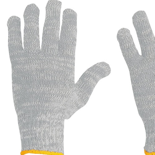 Luva de malha 3 fios mesclada tamanho 10