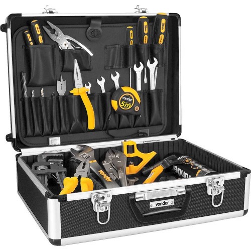 Maleta para ferramentas 455 x 330 x 152 mm com chave - MF931