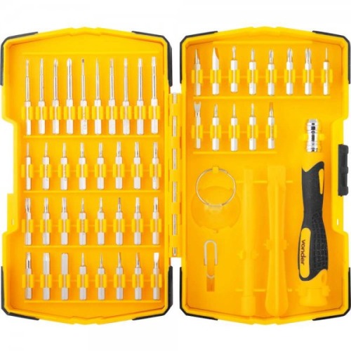 Jogo de chave de precis�o com 52 pe�as