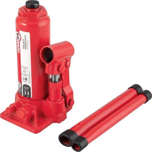 Macaco hidr�ulico tipo garrafa capacidade de 3 toneladas