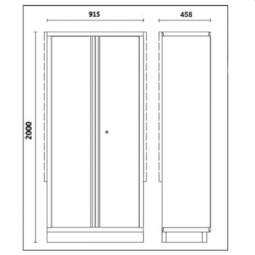 Arm�rio de ferramentas modular 2 portas - C45PRO AS2