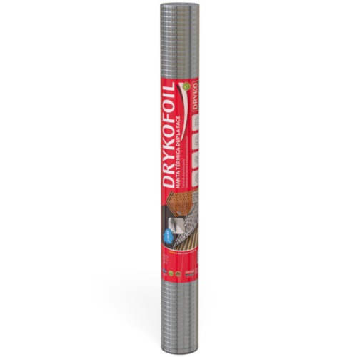 Manta termica para telhado em alum�nio dupla face 1,20 x 41,67m 50m� - DRYKOFOIL