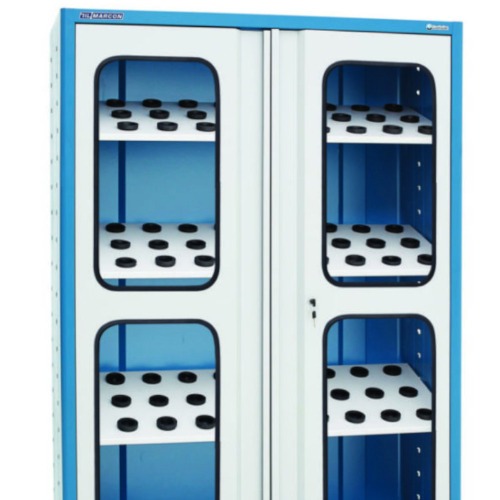 Armário porta-cones com 3 prateleiras inclinadas - AM-17 Armário porta-cones com 3 prateleiras inclinadas - AM-17