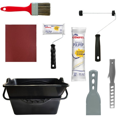 Kit para pintura com 7 peças - 0.969 Kit para pintura com 7 peças - 0.969