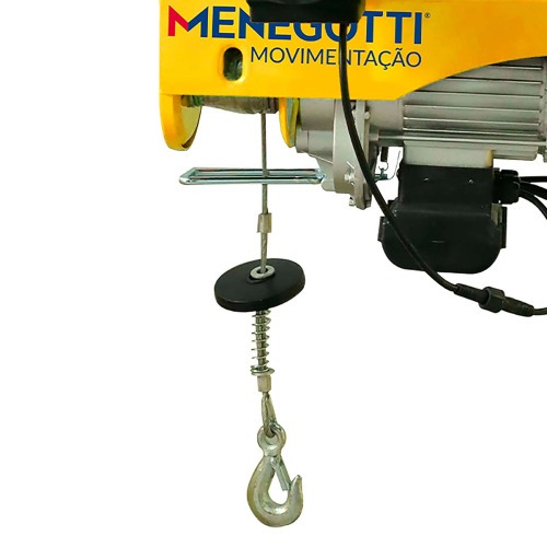Guincho Talha elétrica 150/300 kg elevação até 12 m com trole elétrico - Prime 220V Guincho Talha elétrica 150/300 kg elevação até 12 m com trole elétrico - Prime 220V