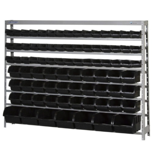 Estante met�lica com 82 gavetas medidas diversas preta - EF82P