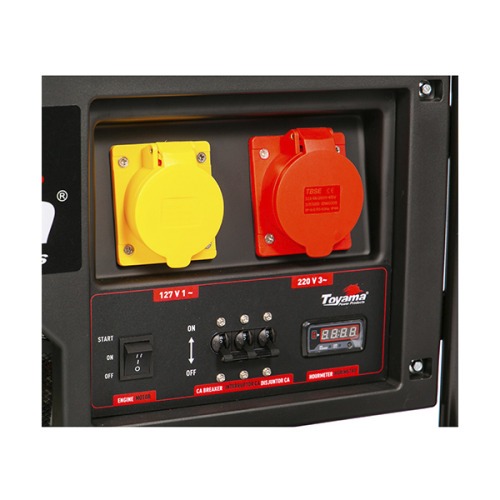 Gerador de energia 11,25 kva a gasolina partida el�trica trif�sico - TG10000CXE3D-XP