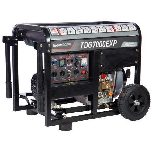 Gerador de energia 6 kva a diesel bivolt partida el�trica - TDG7000EXP  110V/220V