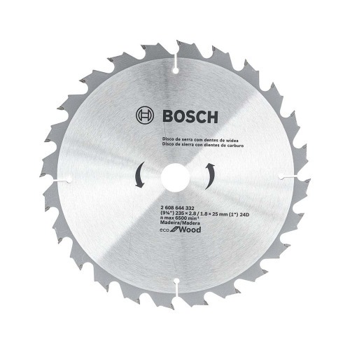 Disco de serra para madeira 235 x 25 x 24 dentes - Ecoline