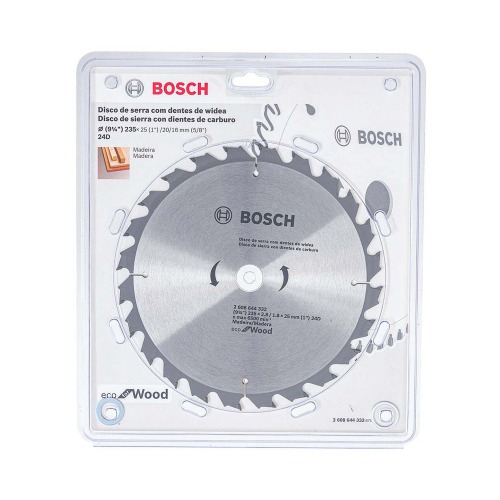 Disco de serra para madeira 235 x 25 x 24 dentes - Ecoline