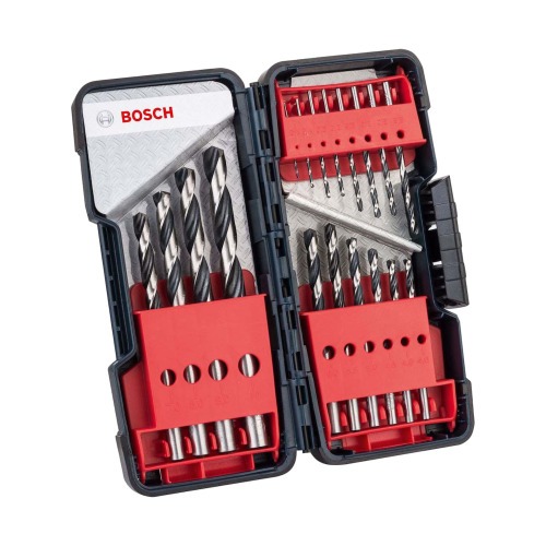 Jogo de brocas para metal 1 a 10 mm 18 peças com estojo - HSS-PointTeQ Jogo de brocas para metal 1 a 10 mm 18 peças com estojo - HSS-PointTeQ