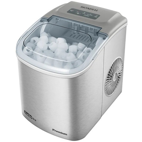 M�quina de Gelo 12 kg Turbo Ice Premium cinza MG-12-GI   110V