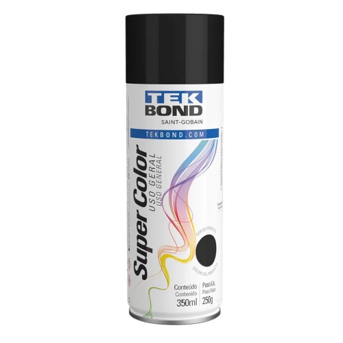 Tinta spray para uso geral 350 ml - Super color Tinta spray para uso geral 350 ml - Super color