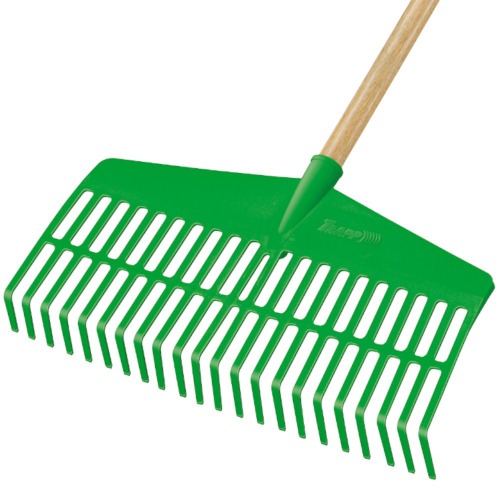 Vassoura tipo ancinho em pl�stico com cabo - FJ-1026