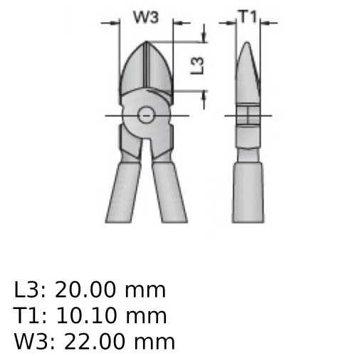 Alicate de corte diagonal isolado 6.1/4 Alicate de corte diagonal isolado 6.1/4