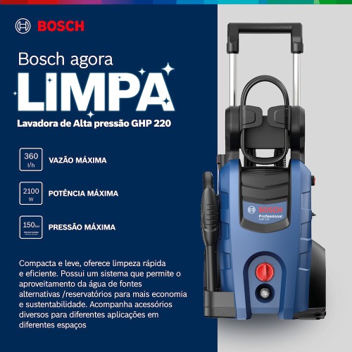 Lavadora de alta pressão 2200 libras com acessórios - GHP 220 220V Lavadora de alta pressão 2200 libras com acessórios - GHP 220 220V