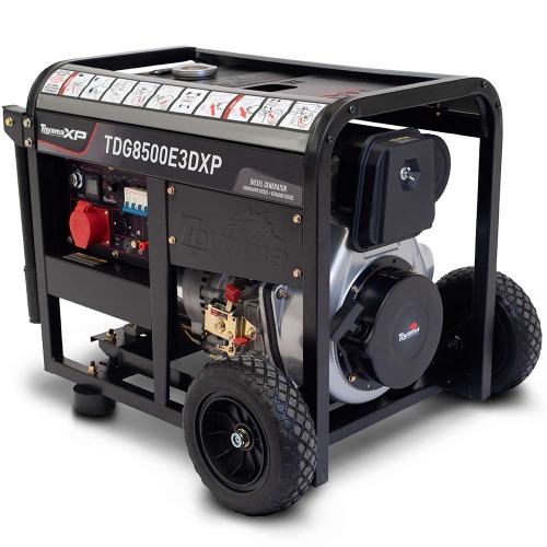 Gerador de energia 7,5 kva a diesel partida el�trica trif�sico - TDG8500E3DXP