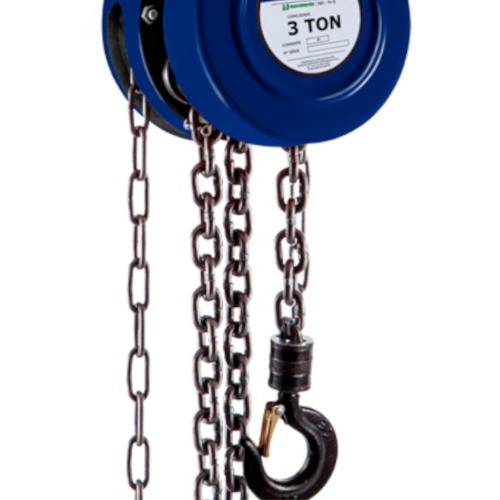 Talha manual com capacidade de 3000 kg e 5 metros de corrente - TA-8