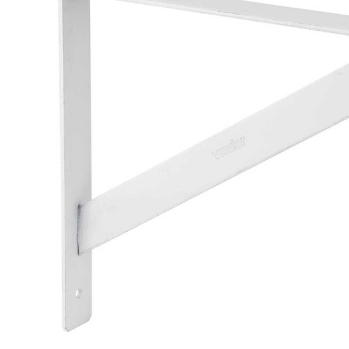 Cantoneira met�lica tipo m�o francesa refor�ada 30 cm branca - 32.95.000.300