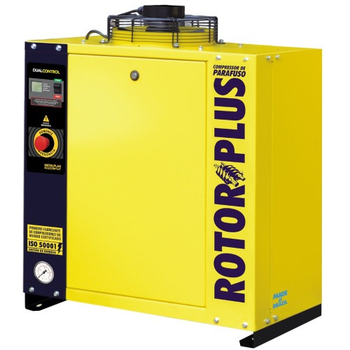 Compressor de ar de parafuso 10 hp 9 bar trif�sico 380V - Rotor 10