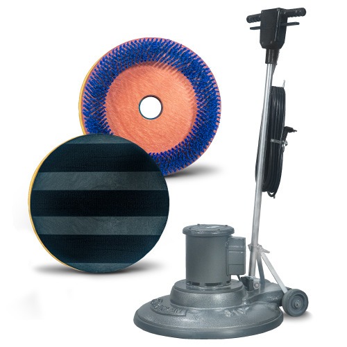 Enceradeira industrial 3/4 hp 510 mm com escova de nylon e suporte de disco - CL510 PLUS  220V