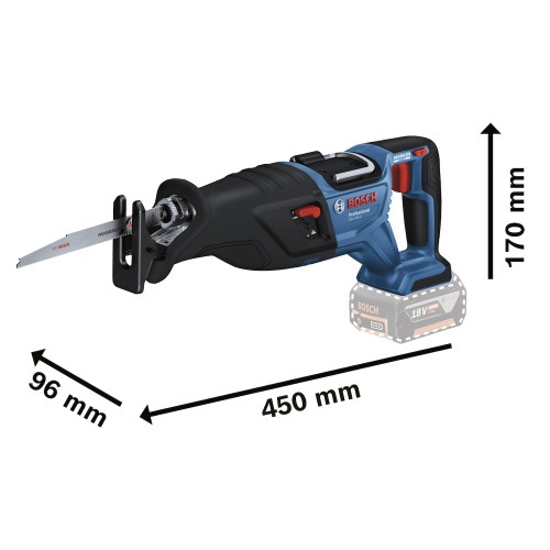 Serra sabre a bateria 18V Brushless com lâminas Sem Bateria - GSA 185-LI Serra sabre a bateria 18V Brushless com lâminas Sem Bateria - GSA 185-LI