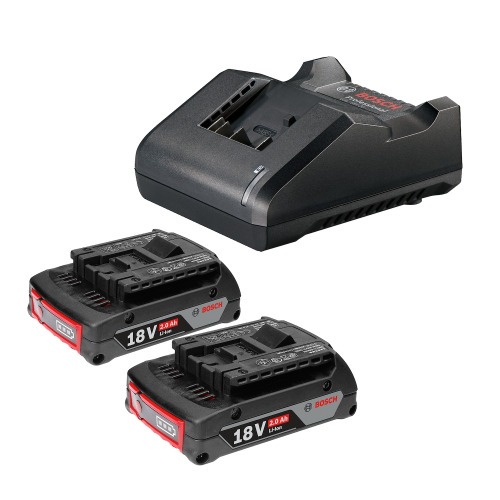 Carregador de baterias 18 Volts + 2 baterias l�tio 18V 2.0Ah - STARTER KIT  110V/220V