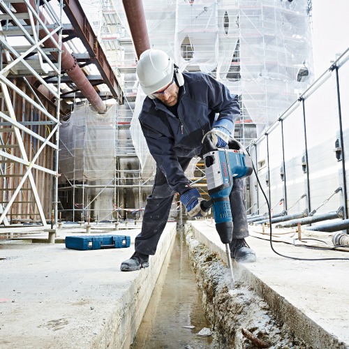 Martelo Perfurador Rompedor 1.700W 19 joules SDS Max com maleta - GBH 12-52 D  220V