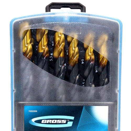 Jogo de brocas de aço rápido 1 a 13 mm 25 peças -7232355 Jogo de brocas de aço rápido 1 a 13 mm 25 peças -7232355