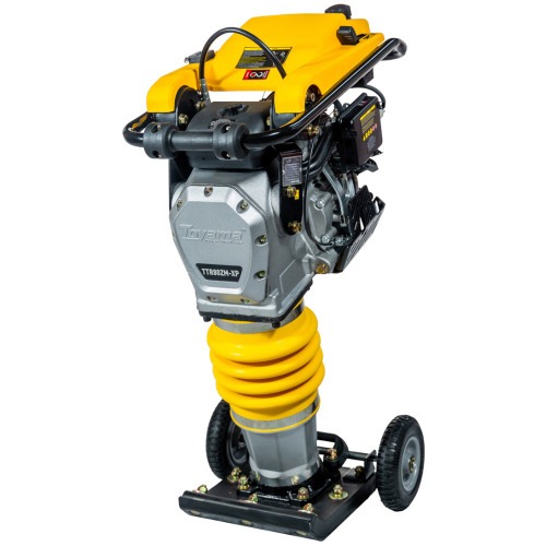 Compactador de solo tipo sapo a gasolina 330 x 290 mm 4 hp 4T com rodas - TTR80ZM-XP
