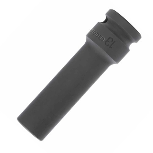 Soquete sextavado de impacto longo 10 mm encaixe 1/2