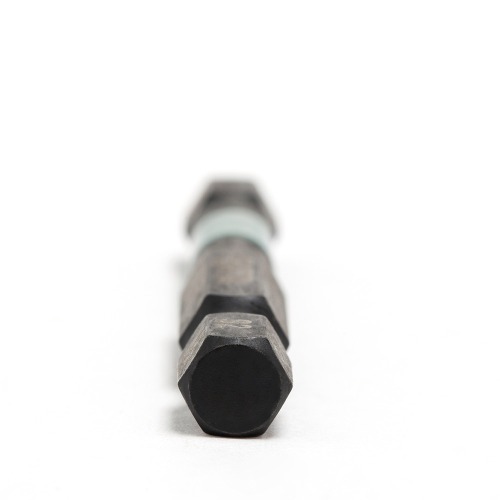 Jogo de bits de impacto hexagonal 3 x 50mm encaixe de 1/4