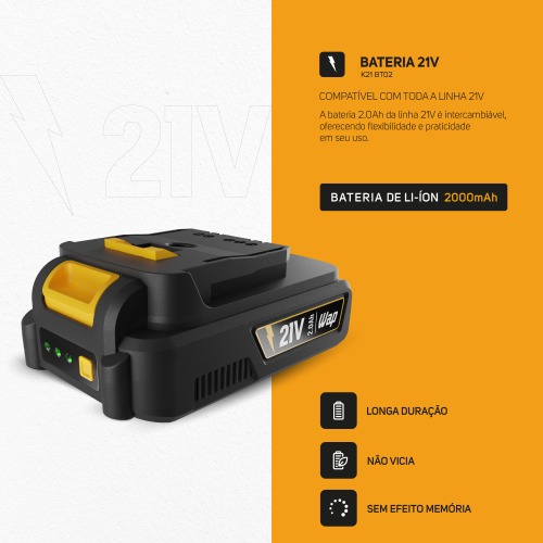 Motosserra a bateria 21V sabre de 6
