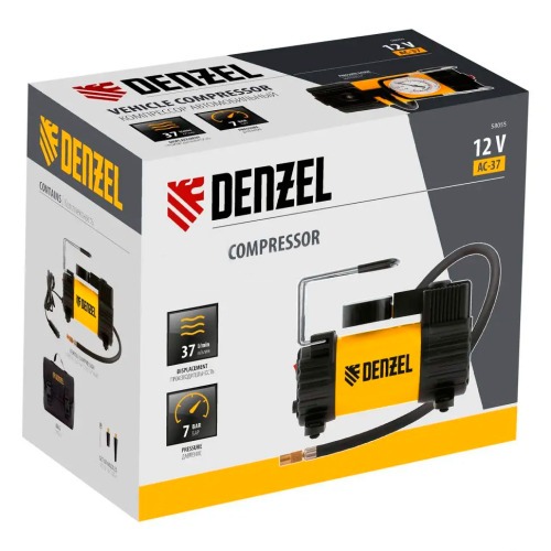 Compressor de ar automotivo portátil 12V 37L/min com bolsa - 5805555 Compressor de ar automotivo portátil 12V 37L/min com bolsa - 5805555